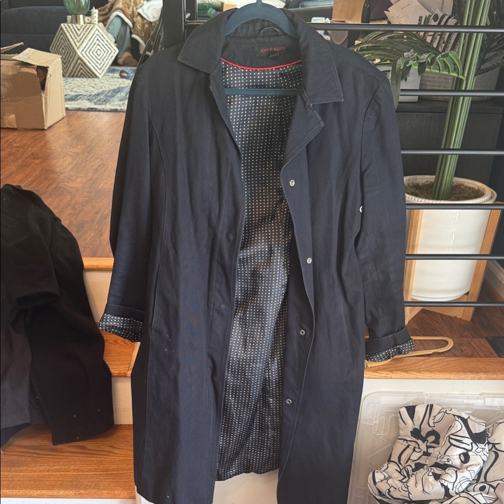 Anne Klein Black Trench Coat